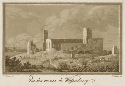 Vista de las ruinas del Castillo de Rakvere de Theodor Gehlhaar