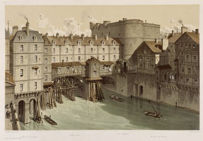 Le petit Chatelet et le petit pont de Theodor Josef Hubert Hoffbauer