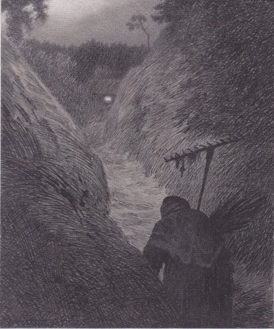 La peste llega de Theodor Kittelsen