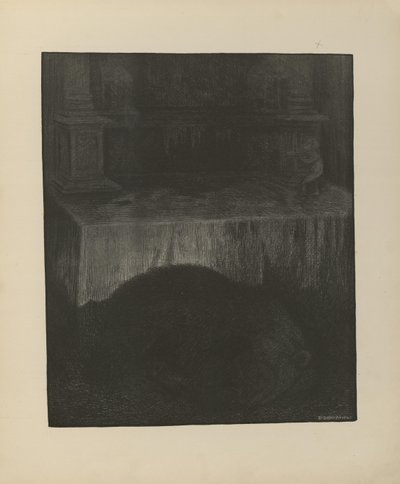 Ilustración del libro Svartedauen de Kittelsen, Th. y publicado por L.E. Tvedte (no, 1901) de Theodor Kittelsen