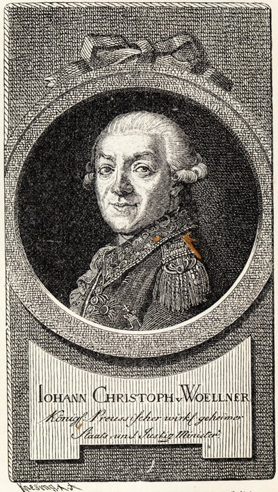 Johann Christoph von Woellner 1732-1800 de Theodor Knesing