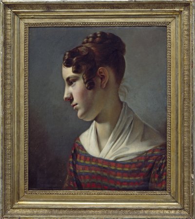 retrato de una niña de Theodor Leopold Weller
