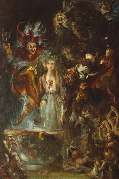 Una fantasía basada en el Fausto de Goethe, 1834 de Theodor M. von Holst