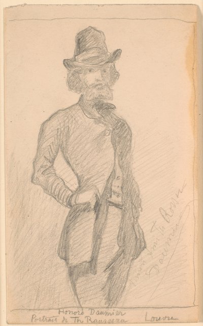 Copia de la pintura de H. Daumier de Th. Rousseau en el Louvre de Theodor Philipsen