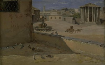 El llamado Templo de Vesta en Roma de Theodor Philipsen