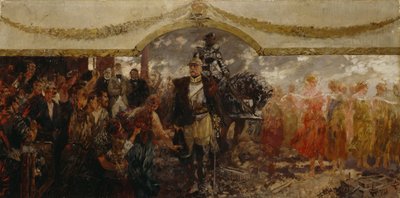 El pueblo rinde homenaje a Bismarck, 1911 de Theodor Rocholl