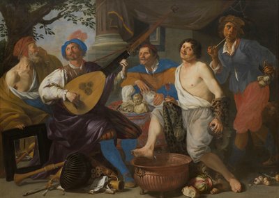 Alegoría de los cinco sentidos de Theodor Rombouts