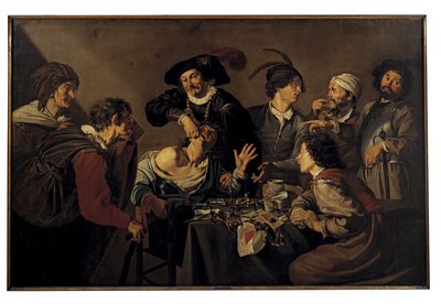 El extractor de dientes (óleo sobre lienzo) de Theodor Rombouts
