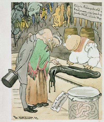 Una tienda de delicatessen de Theodor Kittelsen