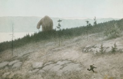 Ash lad y el troll de Theodor Kittelsen