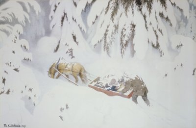 Navidad troll de Theodor Kittelsen