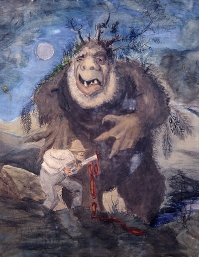Troll del bosque de Theodor Kittelsen