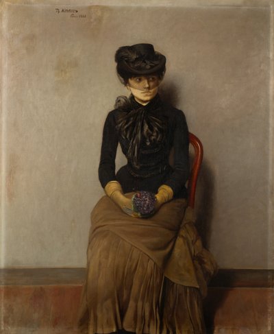 En la sala de espera, París de Theodor Kittelsen