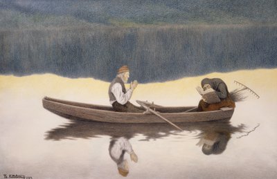 Sobre el lago y el río de Theodor Kittelsen
