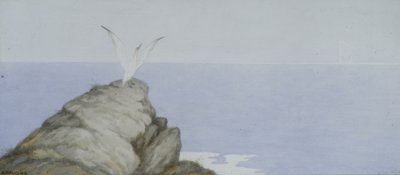 Ave marina (acuarela sobre papel) de Theodor Kittelsen