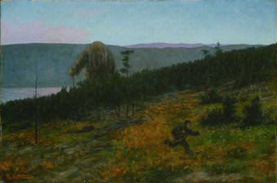 El chico de ceniza y el trol de Theodor Kittelsen