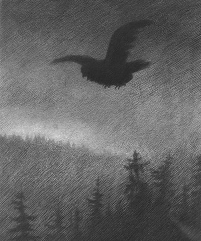 La peste negra (dibujo) de Theodor Severin Kittelsen
