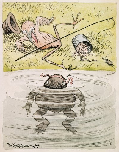 El cielo sera mi testigo que no sabia que fuiste tu quien mordio mi anzuelo de Theodor Kittelsen