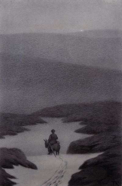 Sí, veo algo muy lejano dijo el niño, está brillando de Theodor Kittelsen
