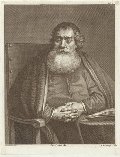Hombre sentado con barba de Theodor Vercruys