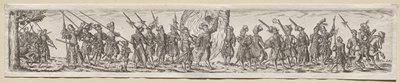 Soldados en marcha de Theodor de Bry
