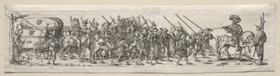 Soldados en marcha de Theodor de Bry