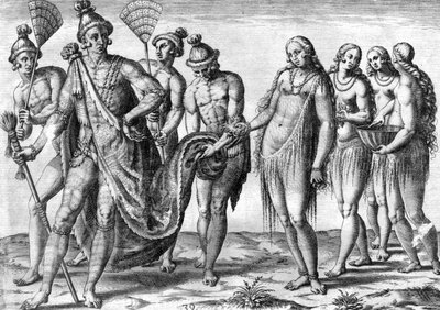 Tribu de los indios Timucua de Theodor de Bry