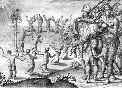 Tribu de los indios Timucua de Theodor de Bry