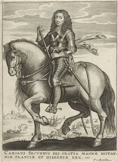 Retrato de Carlos II, Rey de Inglaterra de Theodor van Merlen (II)
