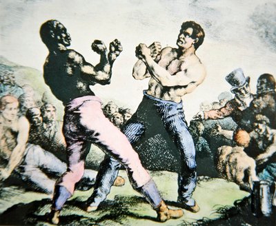 Los boxeadores de Theodore (after) Gericault