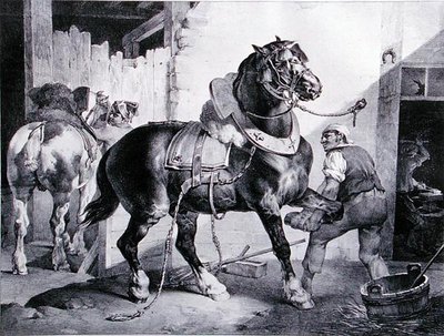 La fragua de Theodore (after) Gericault