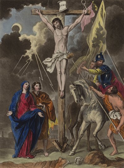 La crucifixión (grabado) de Theodore (after) Lane