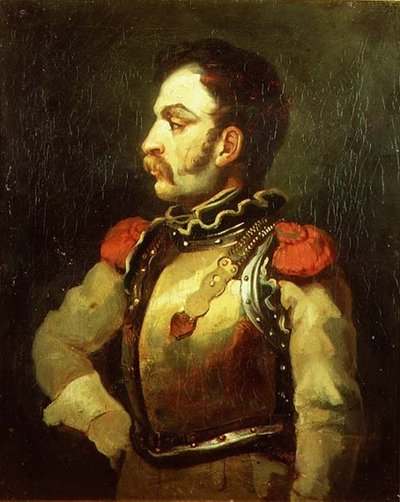 Oficial de carabineros de Theodore (attr. to) Gericault