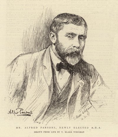 Sr. Alfred Parsons, recién elegido ARA de Theodore Blake Wirgman