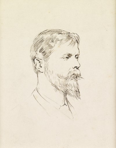 Retrato de Sir Ernest Waterlow, un perfil de Theodore Blake Wirgman