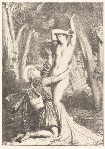 Apolo y Dafne de Théodore Chassériau