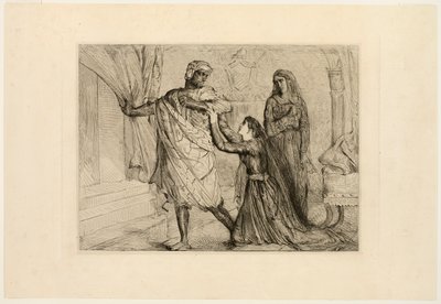 ¡Lejos!, placa siete de Otelo de Théodore Chassériau