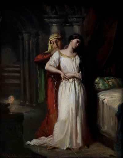 Desdémona se retira a su cama de Théodore Chassériau