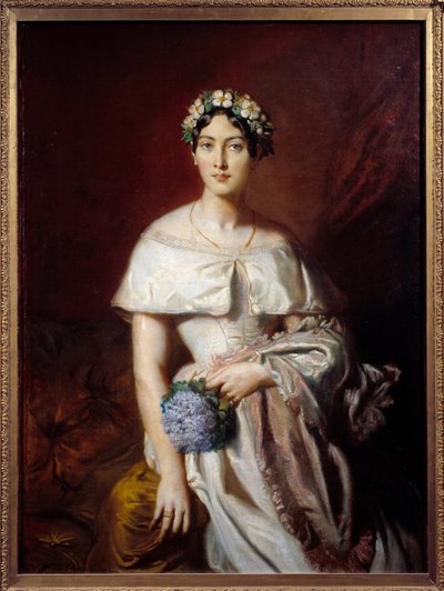 Retrato de Mademoiselle de Cabarrus (Marie-Therese de Cabarrus) de Théodore Chassériau