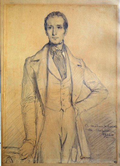 Retrato del poeta Alphonse de Lamartine de Théodore Chassériau