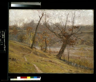 La floración de la uva (óleo sobre lienzo) de Theodore Clement Steele