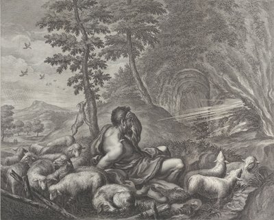 Jacob cuidando el rebaño de Labán de Theodore Cruger