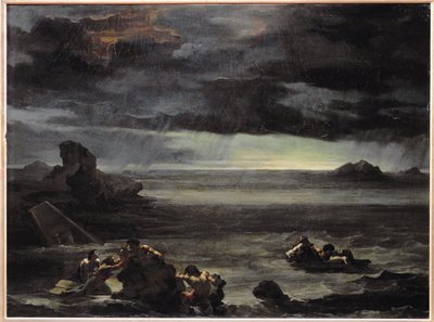 Una escena del Diluvio ... de Theodore Gericault