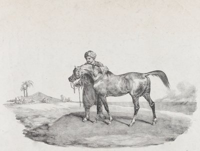 Un Caballo Árabe, 1821 de Theodore Gericault