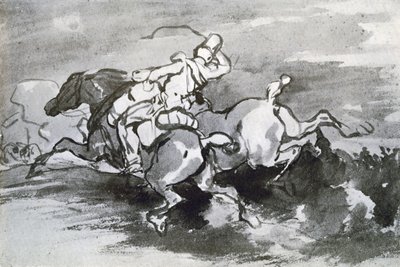 Artillero llevando sus caballos al campo, 1913 de Theodore Gericault