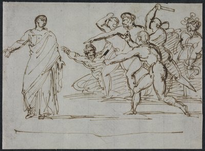 El asesinato de Tiberio de Theodore Gericault