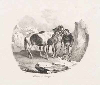 Caballos de Auvernia de Theodore Gericault