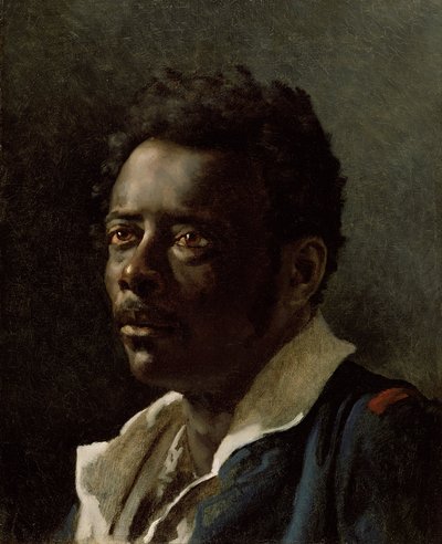 Hombre negro (estudio de retrato) de Theodore Gericault