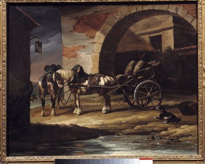 Carro cargado con barriles de vino o el Haquet de Theodore Gericault