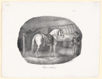 Caballo de Hannover (A Hanoverian Horse) de Theodore Gericault